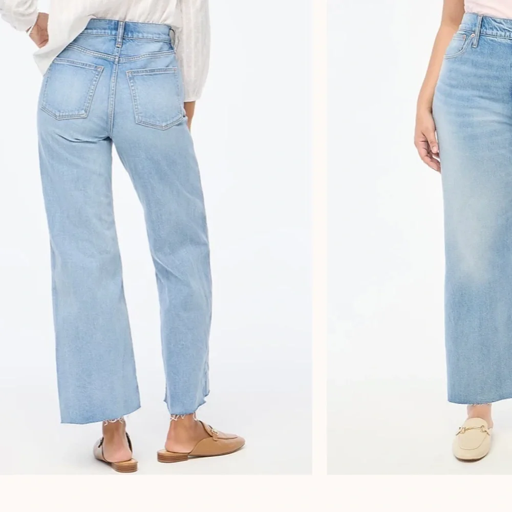J. Crew Wide leg crop jean in all-day stretch